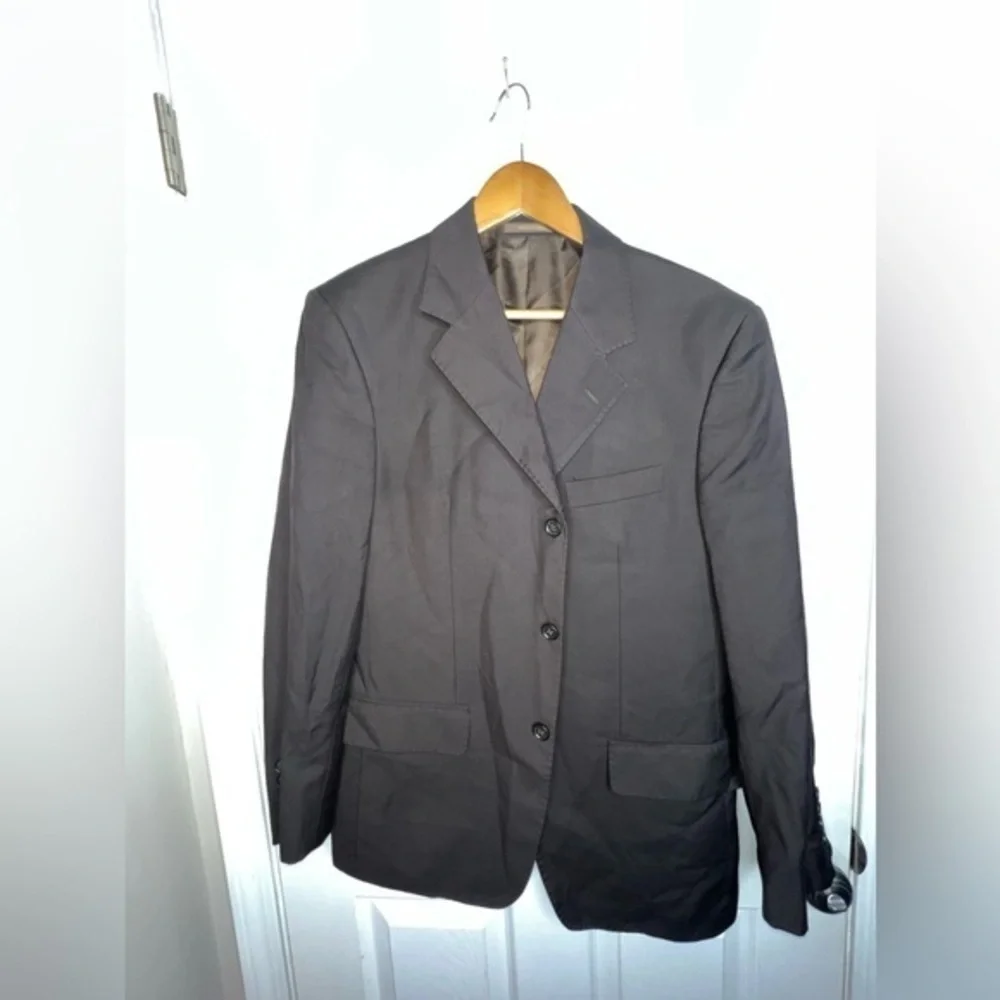 Cracka. Jack CJ Men’s 48 Super 120’s Coffee Brown Rayon Sport Coat Blazer Jacket